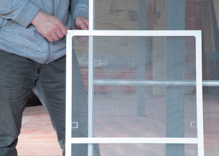 Kit Tela Mosquiteiro Retrátil